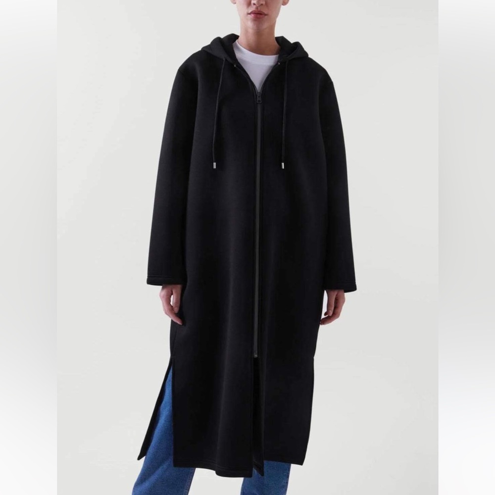 COS longline Jersey parka